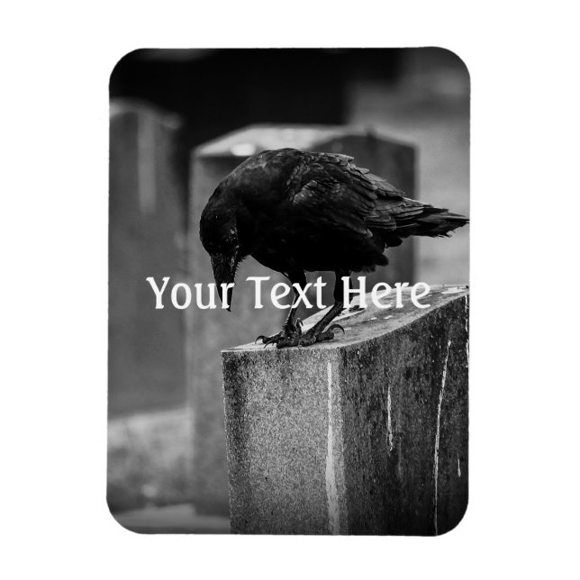 Falln Cemetery Crow Magnet (Vertical)