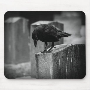 Falln Cemetery Crow Mouse Pad