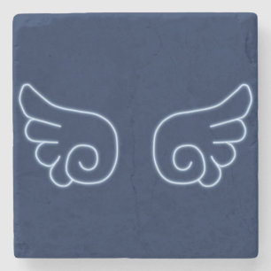 Falln Chibi Angel Wings Stone Coaster
