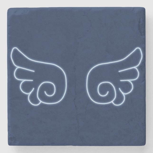 Falln Chibi Angel Wings Stone Coaster (Front)