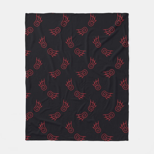 Falln Chibi Demon Wings Fleece Blanket (Front)