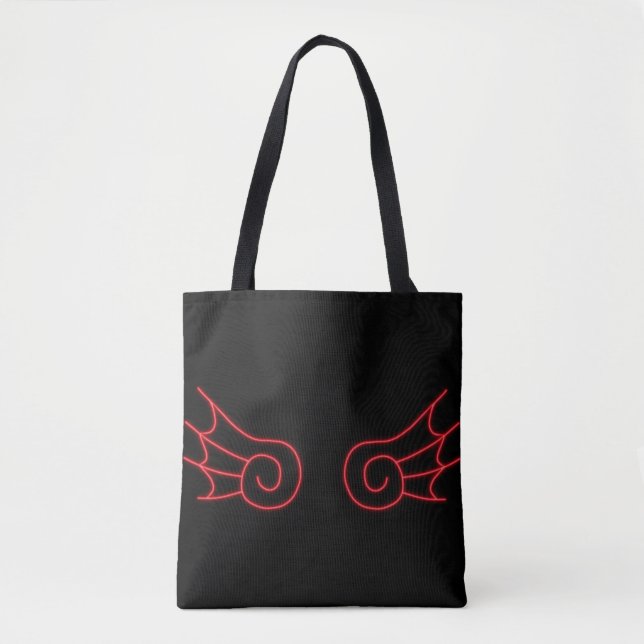Falln Chibi Demon Wings Tote Bag (Front)