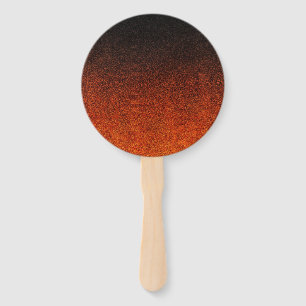 Falln Colour & Black Glitter Gradient Hand Fan