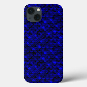 Falln Dark Blue Mermaid Scales iPhone 13 Case