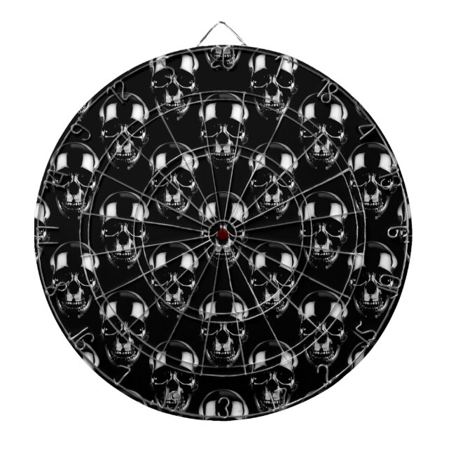 Falln Dark Skulls Dartboard (Front)