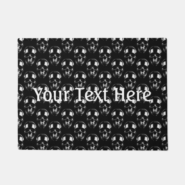 Falln Dark Skulls Doormat (Front)