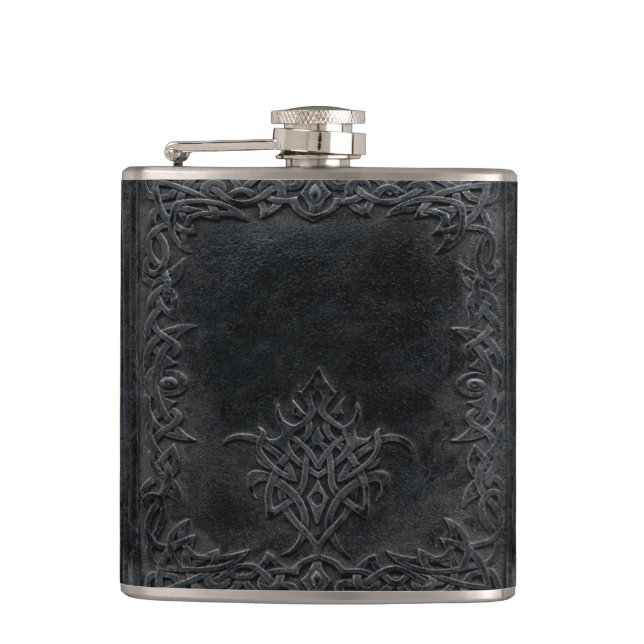 Falln Dark Tribal Hip Flask (Front)