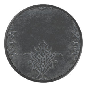 Falln Dark Tribal Hockey Puck