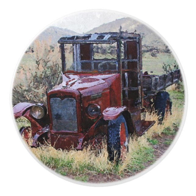 Falln Days Gone By Ceramic Knob (Front)