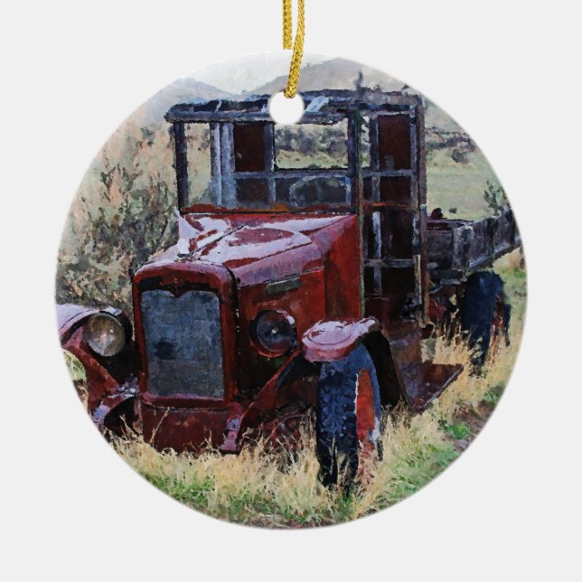 Falln Days Gone By Ceramic Ornament (Front)