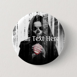 Falln Death Waits 2 Inch Round Button