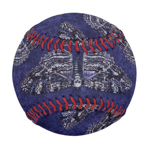 Falln Deathshead Moth and Skulls Baseball