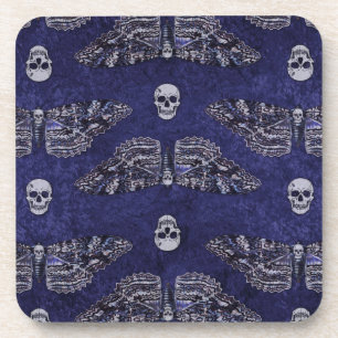 Falln Deathshead Moth and Skulls Coaster