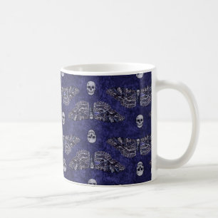 Falln Deathshead Moth and Skulls Coffee Mug