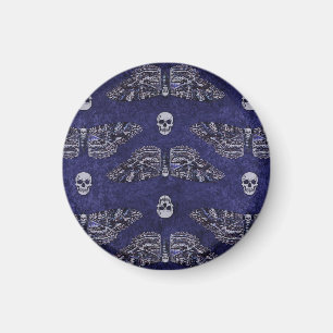 Falln Deathshead Moth and Skulls Magnet