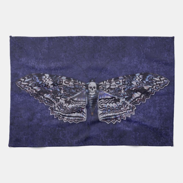Falln Deathshead Moth Kitchen Towel (Horizontal)