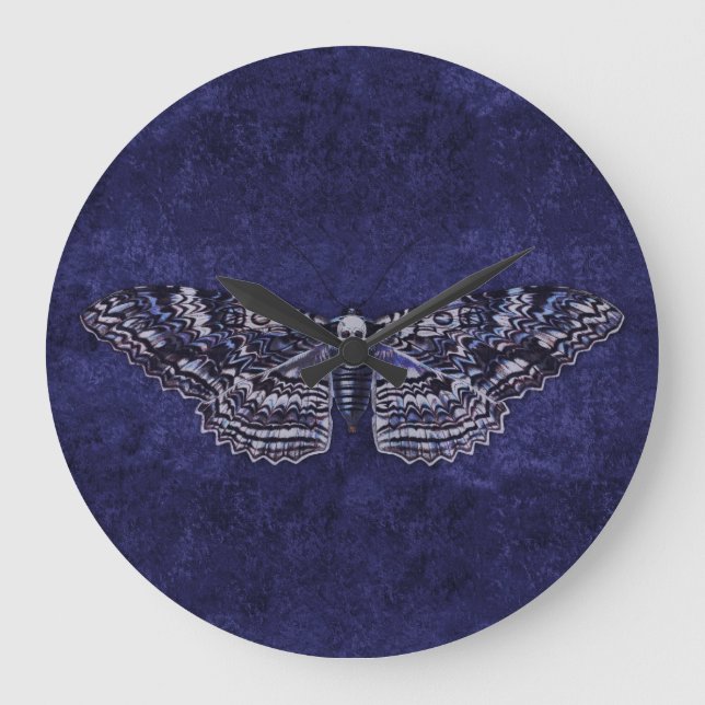 Falln Deathshead Moth Large Clock (Front)
