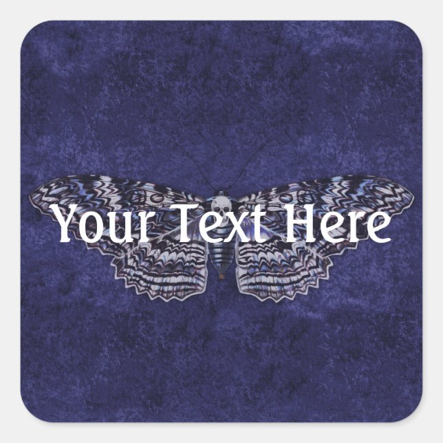 Falln Deathshead Moth Square Sticker (Front)