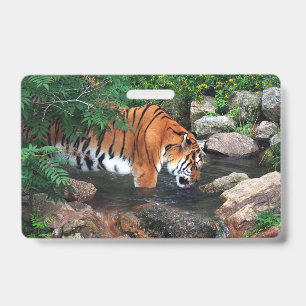 Falln Drinking Tiger Badge