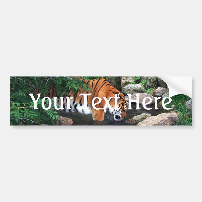 Falln Drinking Tiger Bumper Sticker (Front)