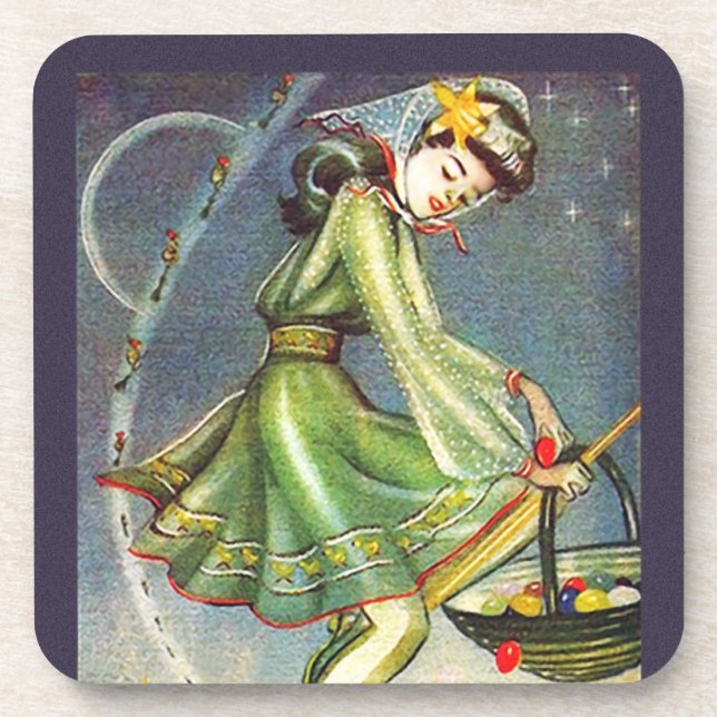 Falln Easter Witch Coaster (Front)