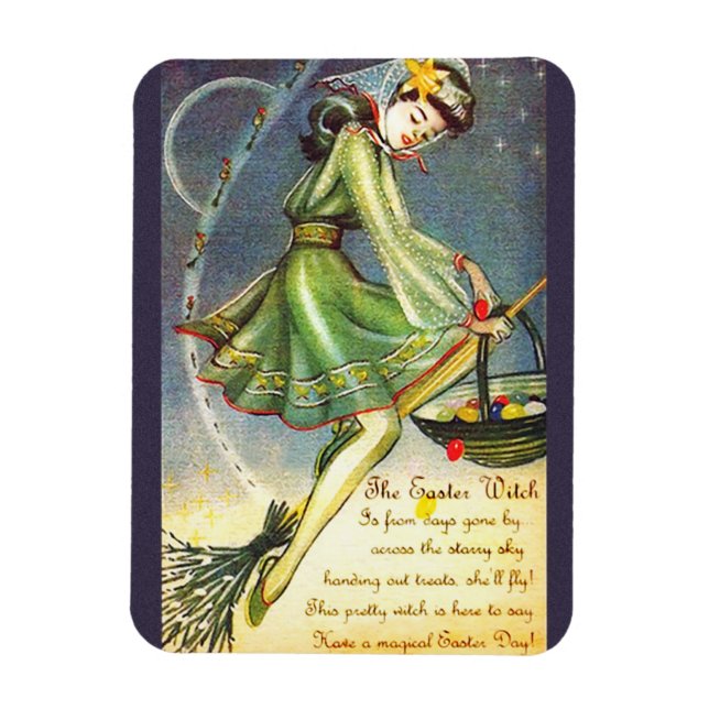 Falln Easter Witch Magnet (Vertical)