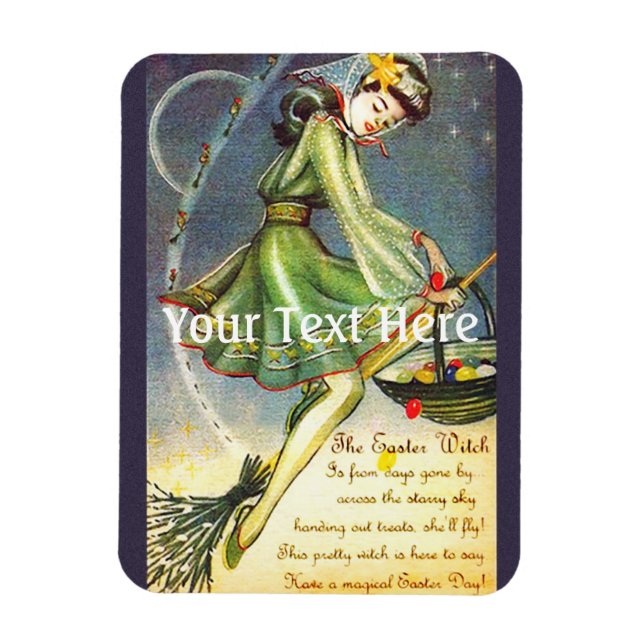 Falln Easter Witch Magnet (Vertical)