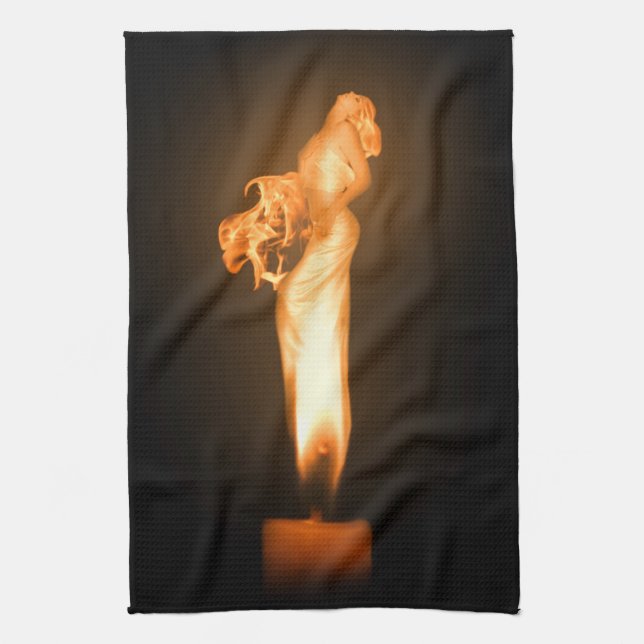 Falln Fire Kitchen Towel (Vertical)