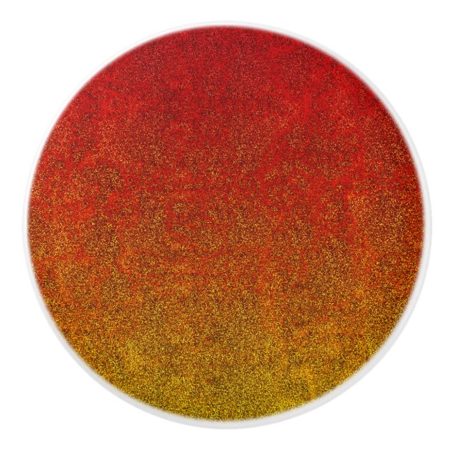 Falln Flame Glitter Gradient Ceramic Knob (Front)