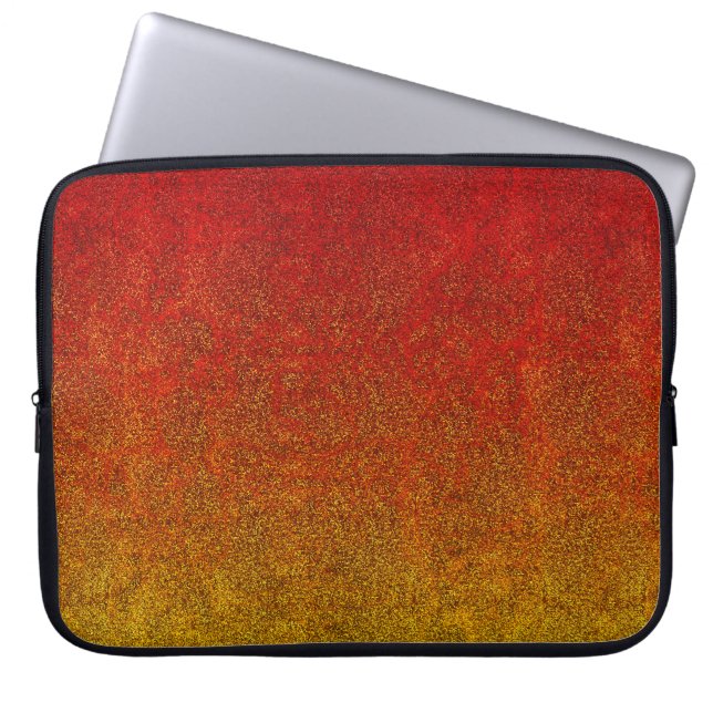 Falln Flame Glitter Gradient Laptop Sleeve (Front)
