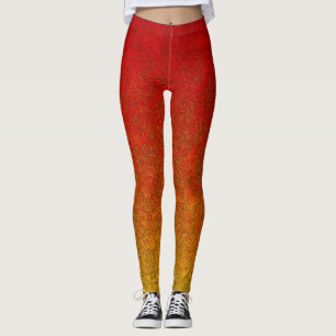Falln Flame Glitter Gradient Leggings