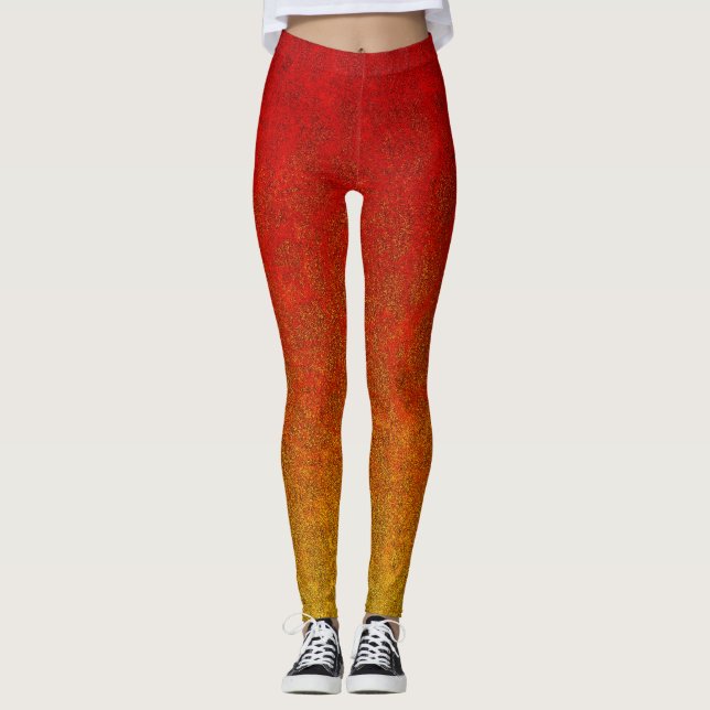 Falln Flame Glitter Gradient Leggings (Front)