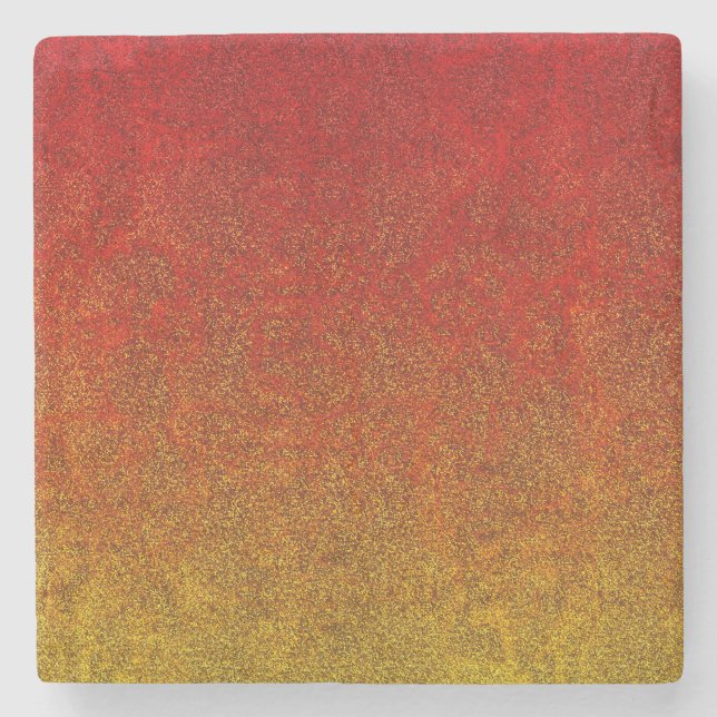 Falln Flame Glitter Gradient Stone Coaster (Front)