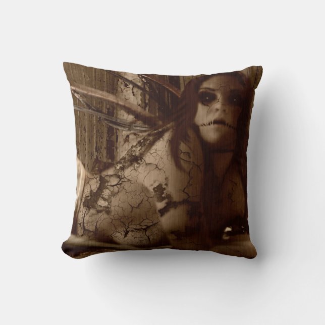 Falln Follow Me Throw Pillow (Front)