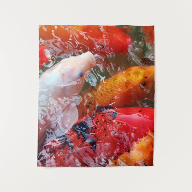 Falln Gathering Koi Tapestry (Front)