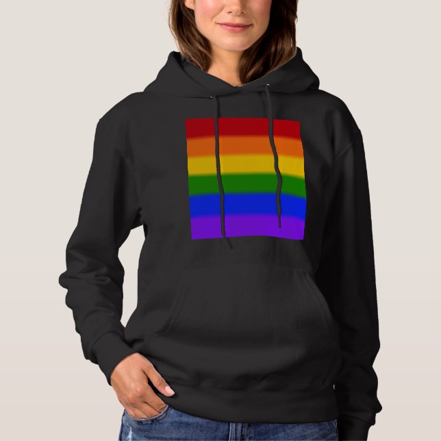 Falln Gay Pride Flag Hoodie (Front)