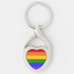 Falln Gay Pride Flag Keychain