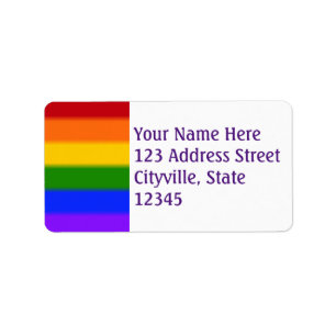 Falln Gay Pride Flag Label