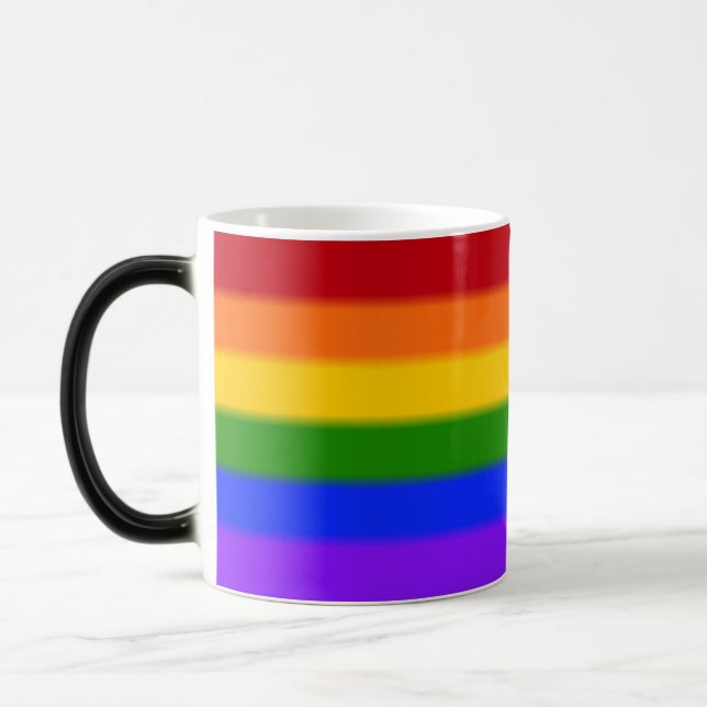 Falln Gay Pride Flag Magic Mug (Left)