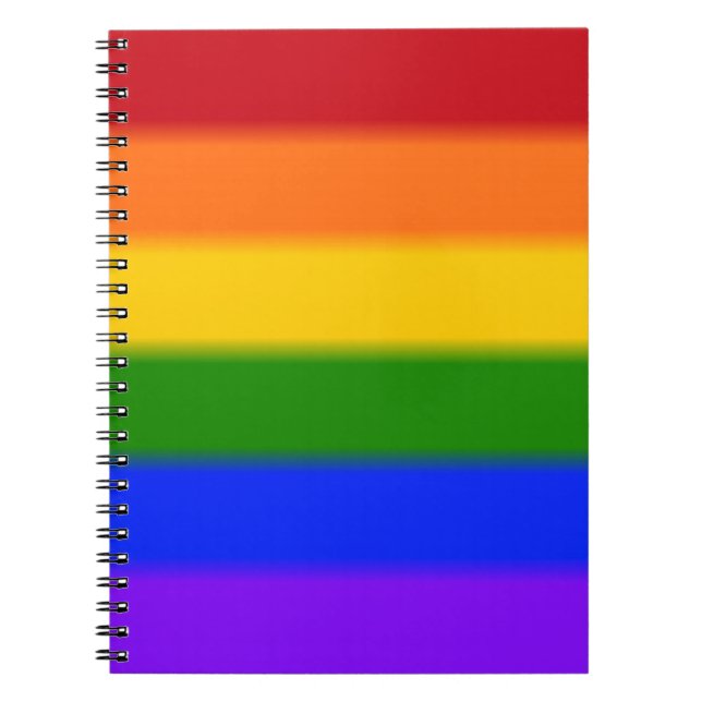 Falln Gay Pride Flag Notebook (Front)