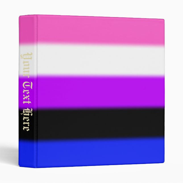 Falln Genderfluid Pride Flag Binder (Front/Spine)