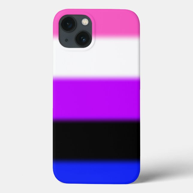 Falln Genderfluid Pride Flag Case-Mate iPhone Case (Back)