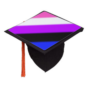 Falln Genderfluid Pride Flag Graduation Cap Topper
