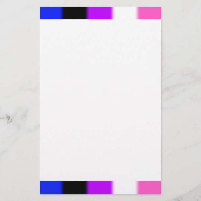 Falln Genderfluid Pride Flag Stationery (Front)