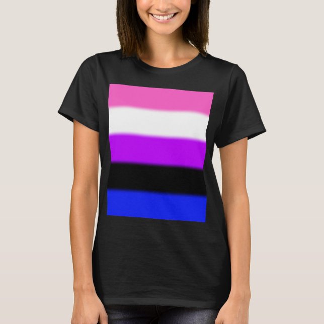 Falln Genderfluid Pride Flag T-Shirt (Front)