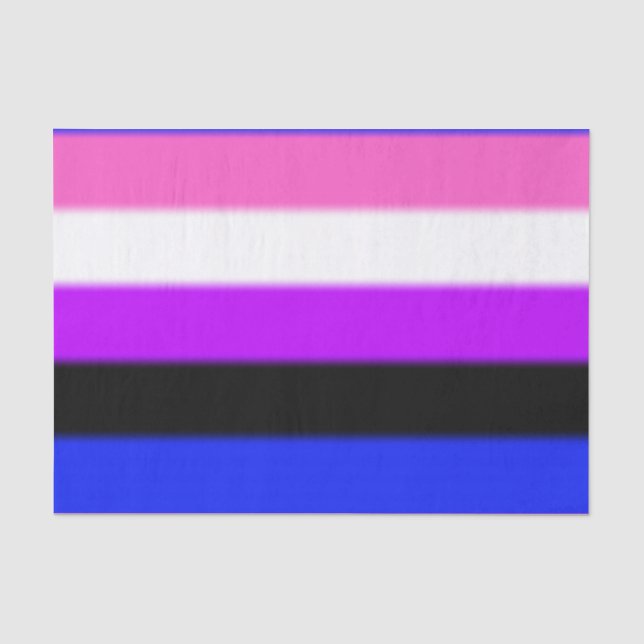Falln Genderfluid Pride Flag Tissue Paper (Front)