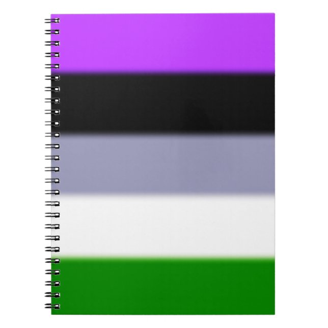 Falln Genderqueer Pride Flag Notebook (Front)
