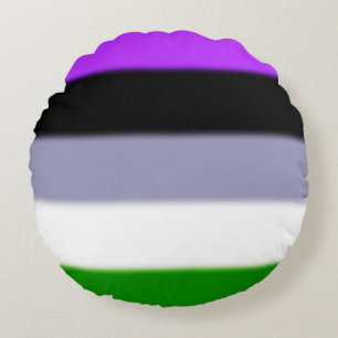Falln Genderqueer Pride Flag Round Pillow