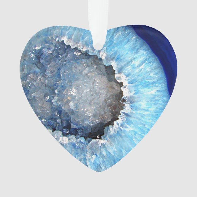 Falln Geode en cristal bleu (devant)