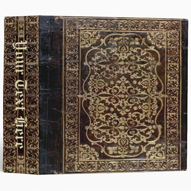 Falln Gilded Leather Tome Book Binder (Front/Spine)